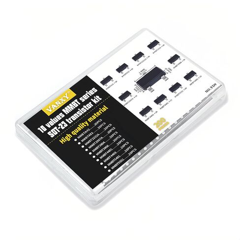 200PCS 10Values MMBTA42 MMBTA92 MMBT2222A MMBT2907A MMBT3904 MMBT3906 MMBT4401 MMBT4403 MMBT5401 MMBT5551 SMD SOT Transistor Kits 2N2222A 2N2907A 2N3904 2N3906 2N4401 2N4403 2N5401 2N5551 in Kuwait