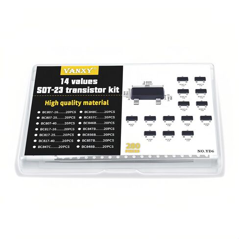 15Values BC807-16 BC807-25 BC807-40 BC817-16 BC817-25 BC817-40 BC847C BC848C BC857C BC846B BC847B BC856B BC857B BC848B LL4148 BC807 BC817 SMD Transistor Kits（300PCS ） in Kuwait