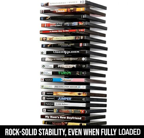 4 عبوات من حامل تخزين ألعاب الفيديو على الحائط، أرفف معدنية سوداء مع شريط واحد، 8 براغي، 8 أنابيب توسيع بلاستيكية، تخزين الوسائط يحمل 72 قرصًا مناسبًا لأجهزة PS وXbox وSwitch in Kuwait