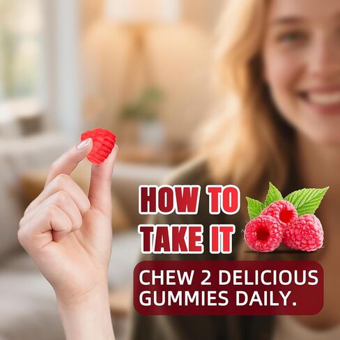 Magnesium Glycinate Gummies 600mg, Zzz & Relaxation, High Absorption, Raspberry Flavor, 60 Count, Supports Muscles, Bones & Energy, Vegan, Sugar Free in Saudi Arabia