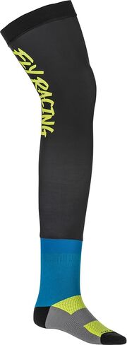 Fly Racing 2022 Knee Brace Riding Socks (Black/Grey/White, LG/XL) in Kuwait