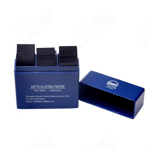 Protector Dental Articulating Paper 300 PCS, Blue/Red Plastic Dispenser 100 Micron Bite Articulating Paper & Film Doubled Side in Saudi Arabia