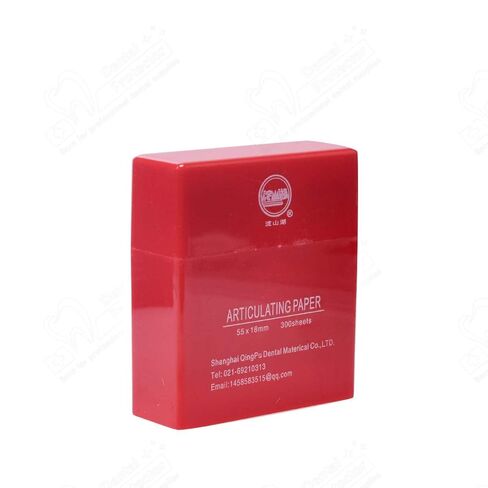 Protector Dental Articulating Paper 300 PCS, Blue/Red Plastic Dispenser 100 Micron Bite Articulating Paper & Film Doubled Side in Kuwait