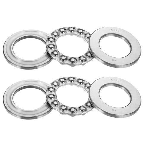 PATIKIL 51104 Thrust Ball Bearings 20x35x10mm, 4 Pcs Chromium Steel (GCr15) Miniature Single Row Roller Miniature Ball Bearings for Conveyor Systems Machine Tools, Silver in Saudi Arabia