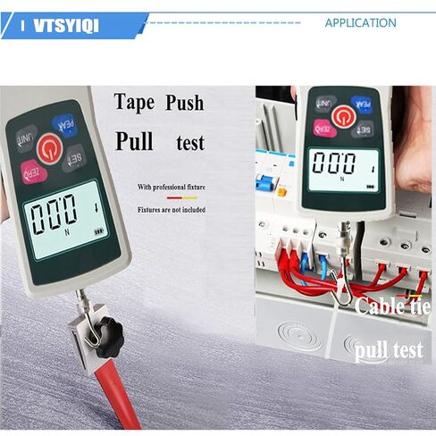 Digital Force Gauge 500N Push Pull Gauge Portable Force Meter with Units N LB Kg Oz for Electronic appliances Construction Hardware Push-Pull Load Insertion Fishing Gear Detection in Kuwait