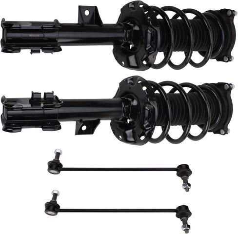 TRQ Front Suspension Kit Complete Strut & Coil Spring Assembly Sway Bar Stabilizer Link Compatible with 2016-2020 Kia Sorento in Saudi Arabia
