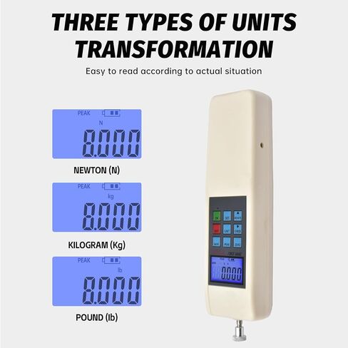 Digital Force Gauge 1000N/100kg/220Lb Capacity, 3 Units Switchable (N/kgf/lbf), Handheld Dynamometer Push Pull Tester with Data Storage & USB Output in Saudi Arabia