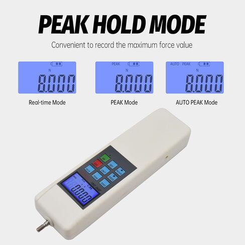 Digital Force Gauge 1000N/100kg/220Lb Capacity, 3 Units Switchable (N/kgf/lbf), Handheld Dynamometer Push Pull Tester with Data Storage & USB Output in Saudi Arabia