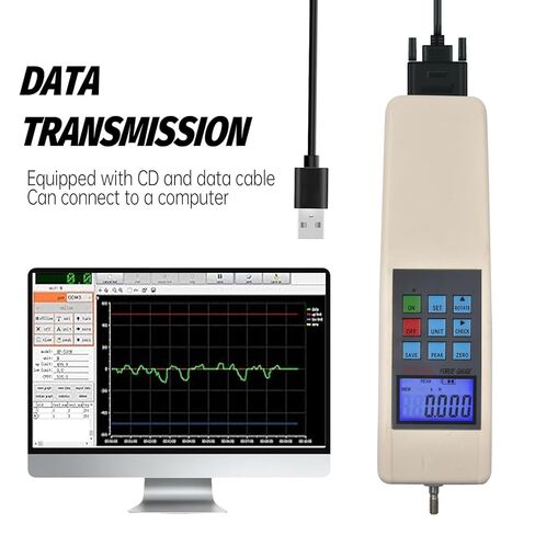 Digital Force Gauge 1000N/100kg/220Lb Capacity, 3 Units Switchable (N/kgf/lbf), Handheld Dynamometer Push Pull Tester with Data Storage & USB Output in Saudi Arabia