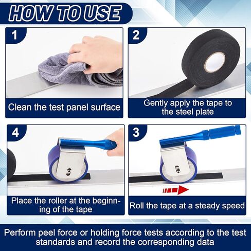 2000g Manual Pressure Sensitive Tape Adhesion Tester with Steel Roller Press Wheel for Peel Strength Holding Force Testing Tool in Kuwait