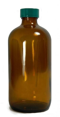 Qorpak 2A04 QGTV Precleaned Amber Glass Bottle, NM, PTFE Cap; 120 mL, 24/Cs in Kuwait