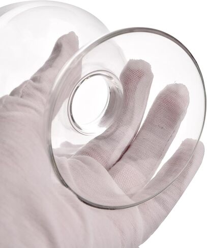 1 Pack 500ml Thickened Glass Seed Bottle Cone-shaped Seed Display Bottle with Rubber Stopper (1) in Kuwait