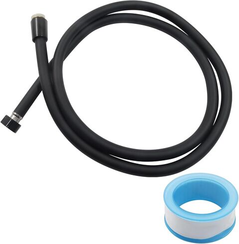 1 Pack 59 Inches Extra Long Shower Hose, Flexible Used In Showerheads Spray Bidet Bathing Toilet Anti Winding Replacement Hose, Explosion Proof Bidet Hose for RV, Bathroom (Silver) in Kuwait