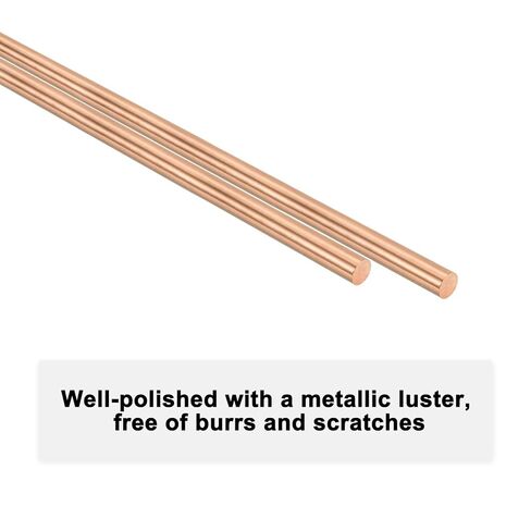 5-Pack Copper Round Rod 2,3,4,5,6mm Dia. 100mm Length T2 Stock Solid Copper Rod Lathe Bar for Metal Crafts DIY/Gardening/Industry/Decoration Pure Tube in Saudi Arabia