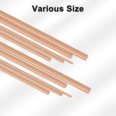 5-Pack Copper Round Rod 2,3,4,5,6mm Dia. 100mm Length T2 Stock Solid Copper Rod Lathe Bar for Metal Crafts DIY/Gardening/Industry/Decoration Pure Tube in Saudi Arabia