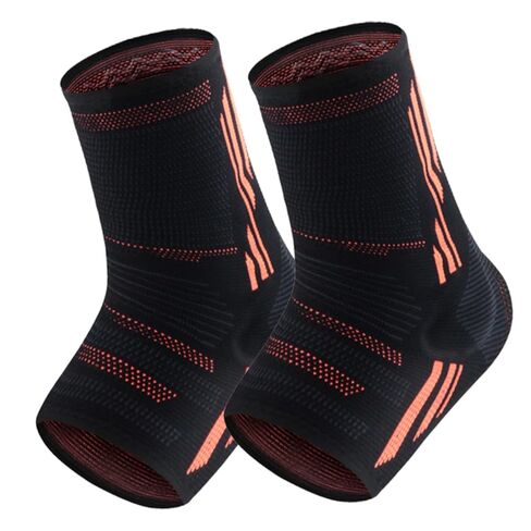 Supple Ankle Cover Silicone Sleeve 1 Pair Wear-resistant Sports Ankle Protector with Sweat-absorption for Injury Prevention in Kuwait