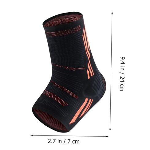 Supple Ankle Cover Silicone Sleeve 1 Pair Wear-resistant Sports Ankle Protector with Sweat-absorption for Injury Prevention in Kuwait