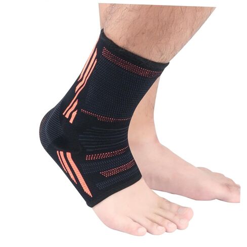 Supple Ankle Cover Silicone Sleeve 1 Pair Wear-resistant Sports Ankle Protector with Sweat-absorption for Injury Prevention in Kuwait