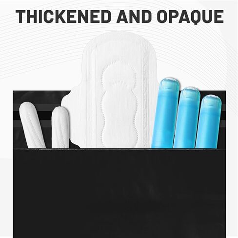 Sanitary Napkin Disposal Bags,100 Pcs Black Disposable Tampon Disposal Bags Feminine Sanitary Napkin Storage Hygiene Bag Self-sealing Seals Women Personal Opaque Period Bag for Napkins Tampons Pads in Saudi Arabia