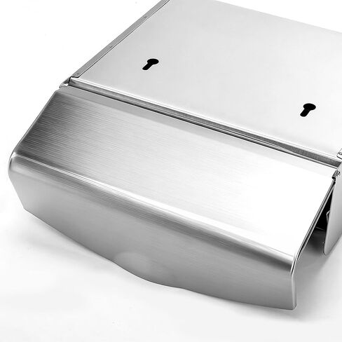 Suwimut 2 حزمة وعاء التخلص من المناديل الصحية، الفولاذ المقاوم للصدأ الوجه العلوي وعاء حامل النفايات، الحائط سلة المهملات حامل سدادة لمرحاض الحمام، يوفر نظيفة وخالية من الرائحة in Saudi Arabia