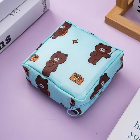 Sanitary Napkin Storage Bag, Portable Menstrual Pad Bag Tampons Collect Bags, Zipper Nursing Pad Holder Tampon Bag in Saudi Arabia
