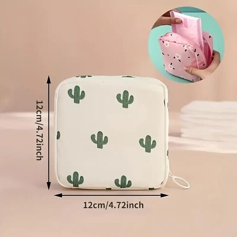 Sanitary Napkin Storage Bag, Portable Menstrual Pad Bag Tampons Collect Bags, Zipper Nursing Pad Holder Tampon Bag in Saudi Arabia