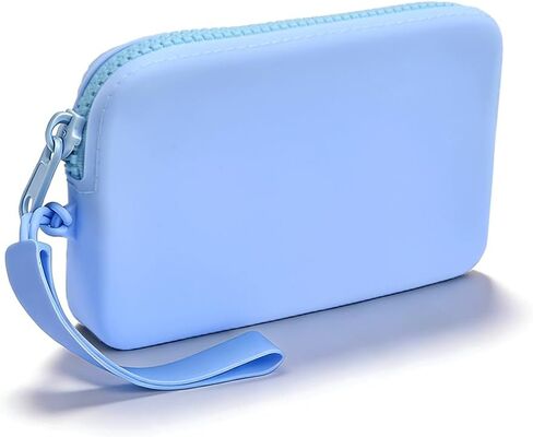 1 Pcs Sanitary Napkin Storage Bag, Silicone Period Bag, Discreet Menstrual Pouch for Pads, Tampons, Menstrual Cups with Zipper & Handle Perfect for Travel & Daily Use in Saudi Arabia