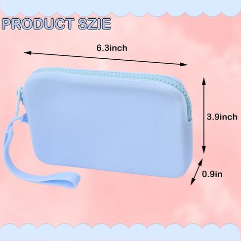 1 Pcs Sanitary Napkin Storage Bag, Silicone Period Bag, Discreet Menstrual Pouch for Pads, Tampons, Menstrual Cups with Zipper & Handle Perfect for Travel & Daily Use in Saudi Arabia