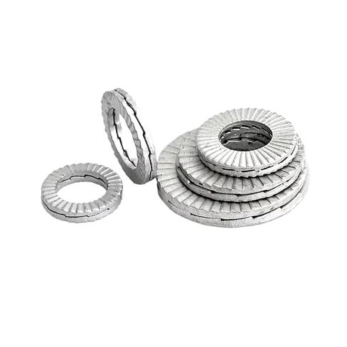 Double Layer self-Locking washers M3 M4 M5~M36 304/316 Stainless Steel 65Mn Double Deck Self-Locking Washer(Dacromet Treated,M36-1pcs) in Kuwait