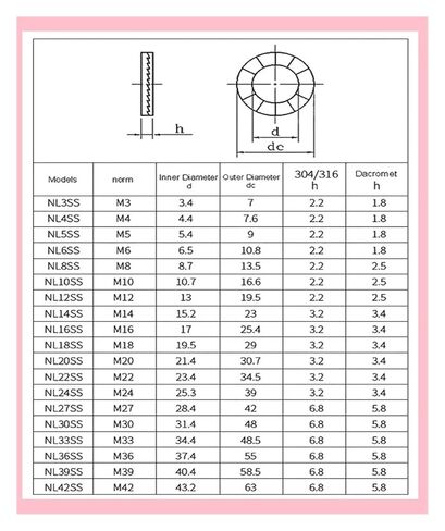 Double Layer self-Locking washers M3 M4 M5 M6-M33 M39 M42 Double Deck Self-Locking Washers 304 Stainless Steel Gasket(316 Stainless Steel,M33(1Pcs)) in Saudi Arabia
