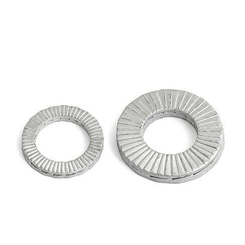 Zkenshan-washers M3 M4 M5 M6 M8 to M30 304 Stainless Steel DIN25201 Double Deck Wedge Self Locking Washer Gasket Loose Proof 1/5/10pcs, Good Wear Resistance(M10 10pcs) in Saudi Arabia