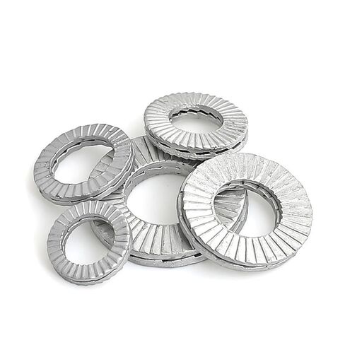 Zkenshan-washers M3 M4 M5 M6 M8 to M30 304 Stainless Steel DIN25201 Double Deck Wedge Self Locking Washer Gasket Loose Proof 1/5/10pcs, Good Wear Resistance(M10 10pcs) in Saudi Arabia