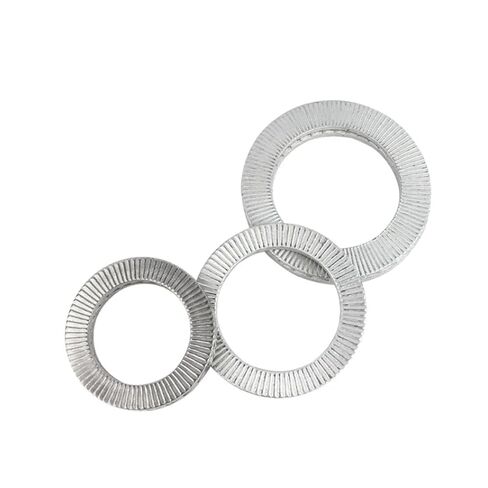 غسالات ذاتية الغلق بطبقة مزدوجة 65 مليون/من الفولاذ المقاوم للصدأ ذاتية الغلق على شكل إسفين داكروميت بطبقة مزدوجة M3 M4 M5 M6 M10 M12 M14~M42 (316 الفولاذ المقاوم للصدأ، M36-1 قطعة) in Kuwait