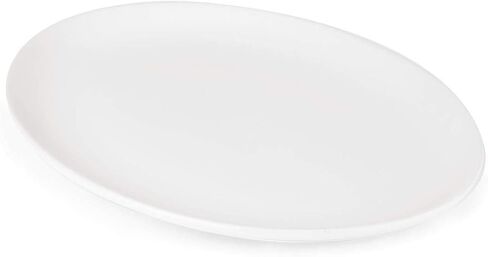 طبق كوبيه بيضاوي من أولمبيا 2835 أثينا للفنادق - 254 × 197 ملم 10 × 7 3/4 بوصة (صندوق 12)، أبيض in Kuwait