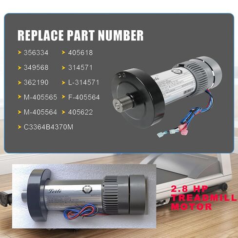 محرك محرك تيار مستمر M-405565 مع دولاب الموازنة، 2.80 HP DC 1939W بديل لـ NordicTrack & ProForm متوافق مع 314571، 362190، 356334، 405618، 349568، C3364B4370M in Saudi Arabia
