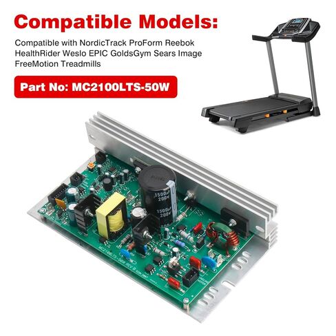 MC2100LTS-50W REV B 256266 Treadmill Motor Control Board Compatible with NordicTrack ProForm Reebok HealthRider Weslo Epic GoldsGym Sears Image FreeMotion Treadmills Motor Speed Controller in Kuwait