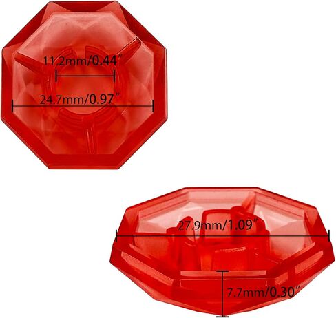 Guitar effect pedal foot switch top cover,Eight-pack multi-color diamond style foot spike cap protective cap, suitable for guitar effect pedal protective cap(Style1) in Saudi Arabia