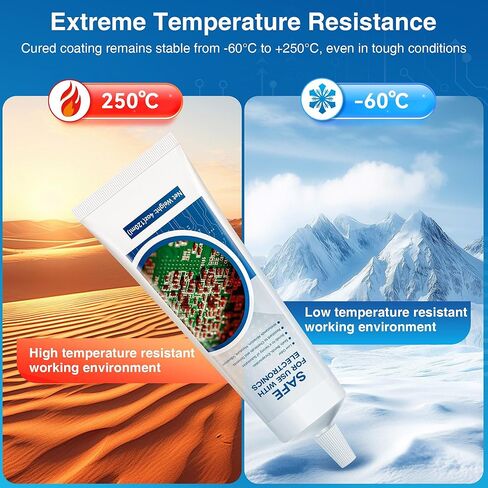 4 أونصة/120 مل طلاء مطابق للإلكترونيات، طلاء مطابق من السيليكون المقاوم للماء، مانع تسرب عازل شفاف سريع الجفاف للوحات الدوائر، مصابيح LED، لوحات التحكم في الأجهزة، إلكترونيات RC in Kuwait