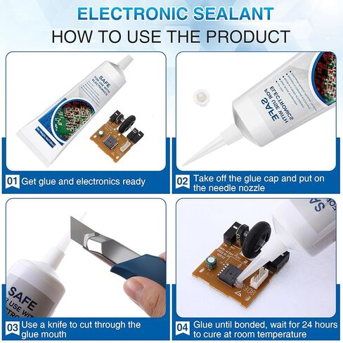 4 أونصة/120 مل طلاء مطابق للإلكترونيات، طلاء مطابق من السيليكون المقاوم للماء، مانع تسرب عازل شفاف سريع الجفاف للوحات الدوائر، مصابيح LED، لوحات التحكم في الأجهزة، إلكترونيات RC in Kuwait