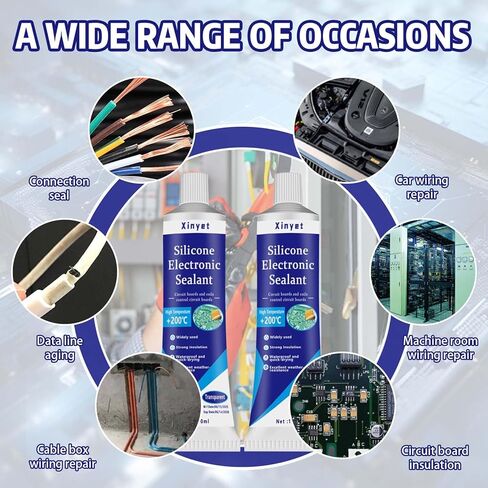 مانع تسرب لاصق سيليكون إلكتروني 100 مل، طلاء مطابق للإلكترونيات، مانع تسرب عازل شفاف، مقاوم للماء للوحات الدوائر، لوحات التحكم في الأجهزة، مصابيح LED in Kuwait