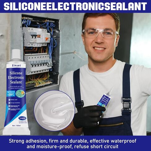 مانع تسرب لاصق سيليكون إلكتروني 100 مل، طلاء مطابق للإلكترونيات، مانع تسرب عازل شفاف، مقاوم للماء للوحات الدوائر، لوحات التحكم في الأجهزة، مصابيح LED in Kuwait