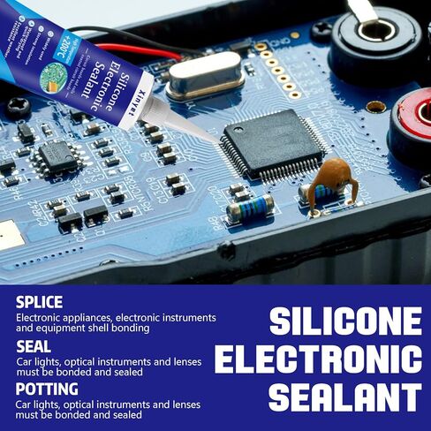 مانع تسرب لاصق سيليكون إلكتروني 100 مل، طلاء مطابق للإلكترونيات، مانع تسرب عازل شفاف، مقاوم للماء للوحات الدوائر، لوحات التحكم في الأجهزة، مصابيح LED in Kuwait