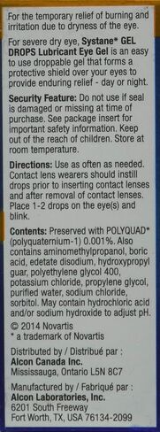 Systane Gel Drops Lubricant Eye Drops 10ML Twin Pack 2 Count in Kuwait