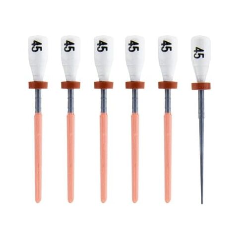 Pac-Dent OOP-45 سدادات حاملة بلاستيكية أساسية ملف واحد G كبيرة #45 بيضاء 5/عبوة in Kuwait