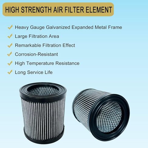 2 Pcs 32012957 Air Filter Replacement Fit for Ingersoll Rand Air Compressor 32165466 32012940 110377E100 2545 7100 3000 10T2 15T4 H15T4 TS7-TS15 32165466 54726518 32127482 32019787 42406 1R417 P5051A in Kuwait