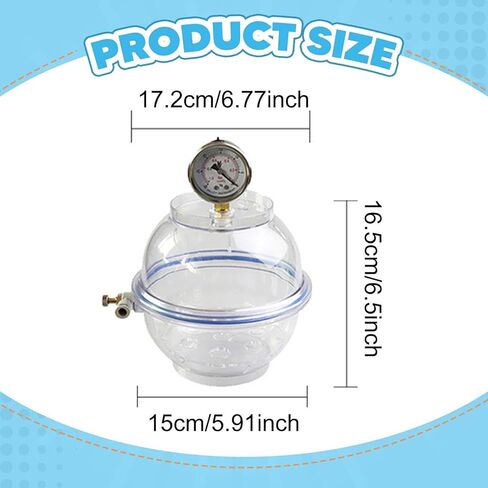 Vacuum Desiccator Accessory Clear Visibility Professional Wear Resistant Convenient Supplies Easy to Use Durability Equipment in Saudi Arabia