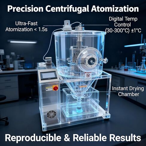 3L Centrifugal Spray Dryer Lab Liquid Drying Machine for Milk Coffee Powder, 30-300℃ Food-Grade SUS304 for Heat-Sensitive Materials in Labs Research 220V 1PH in Kuwait