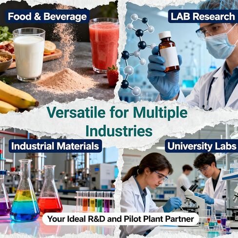 3L Centrifugal Spray Dryer Lab Liquid Drying Machine for Milk Coffee Powder, 30-300℃ Food-Grade SUS304 for Heat-Sensitive Materials in Labs Research 220V 1PH in Kuwait