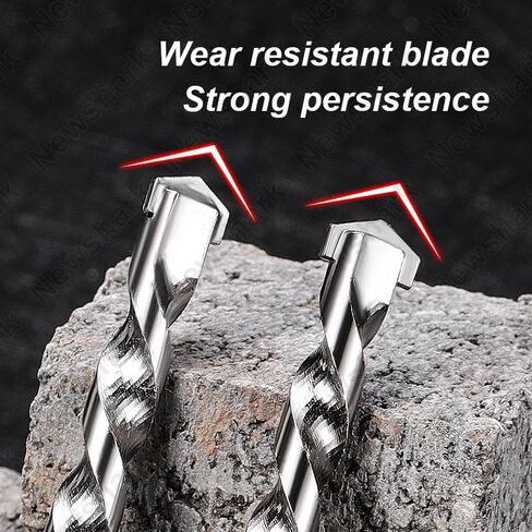 1 Set Multi Functional Concrete Wall Cement Brick Drill Bits Alloy Impact Straight Shank Construction Drill Bits in Saudi Arabia