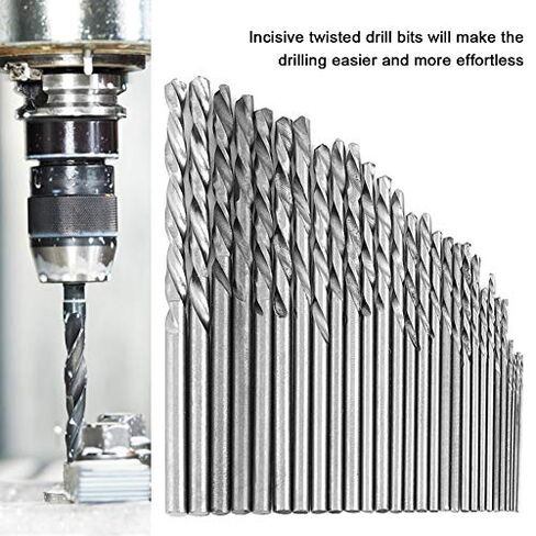 16pcs HSS Twist Drill Bits Set High Speed Steel Straight Shank for Electric Drill Machine Metal Wood Plastic in Saudi Arabia
